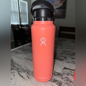 40 oz Wide Mouth Hydroflaks in Hibiscus Pink
